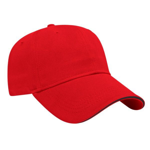 Value Brushed Cotton Twill Constructed Sandwich Cap
