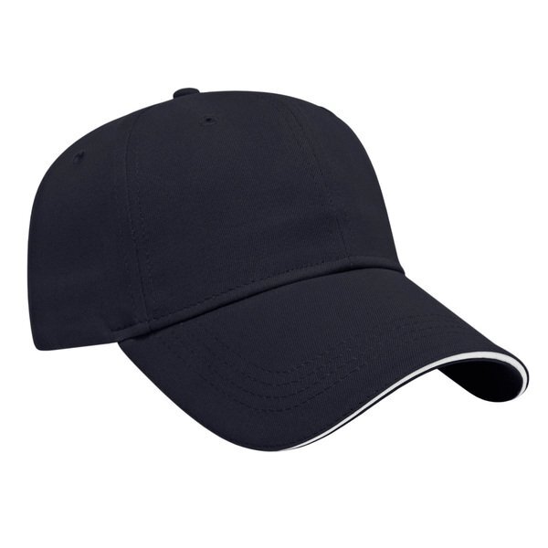 Value Brushed Cotton Twill Constructed Sandwich Cap