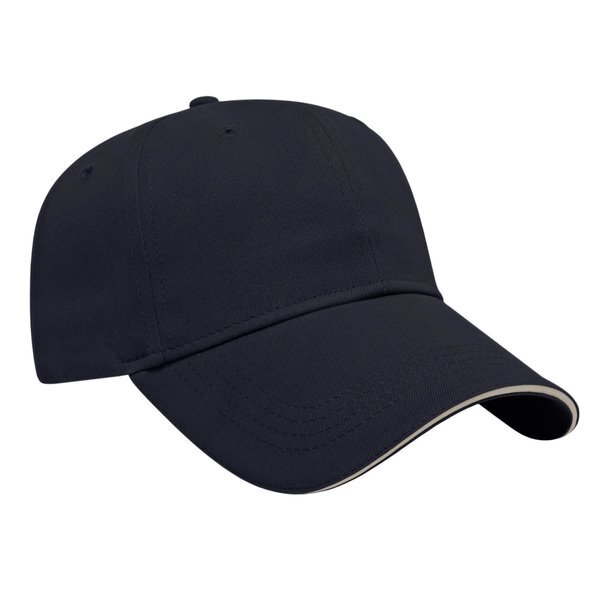 Value Brushed Cotton Twill Constructed Sandwich Cap