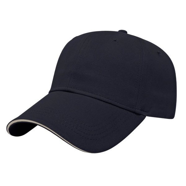 Value Brushed Cotton Twill Constructed Sandwich Cap