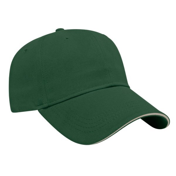 Value Brushed Cotton Twill Constructed Sandwich Cap