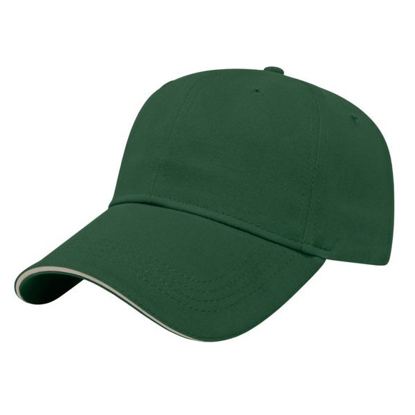 Value Brushed Cotton Twill Constructed Sandwich Cap