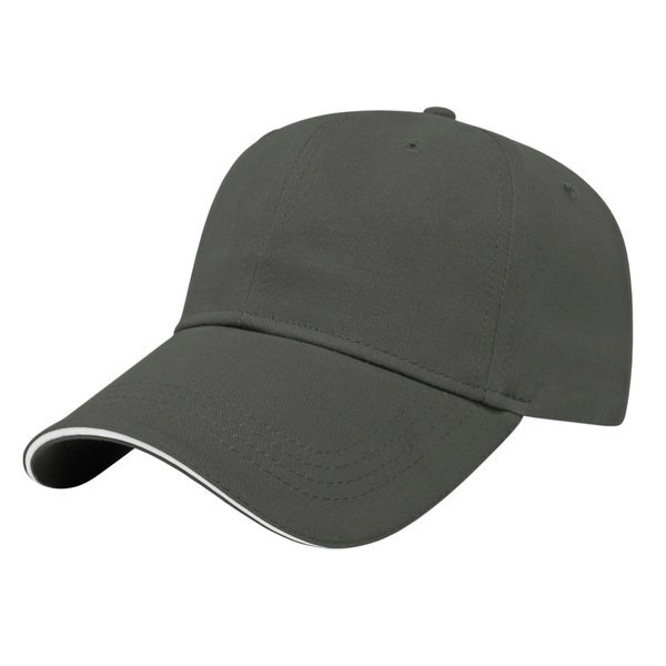 Value Brushed Cotton Twill Constructed Sandwich Cap