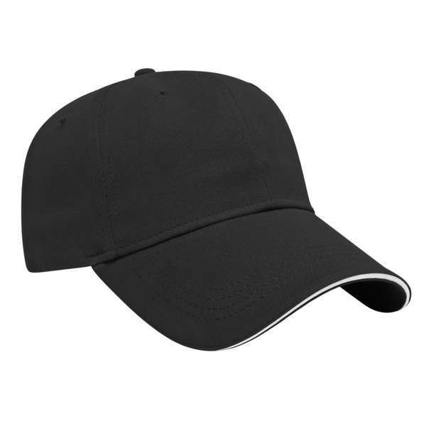 Value Brushed Cotton Twill Constructed Sandwich Cap