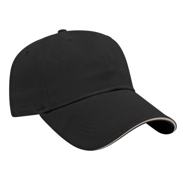 Value Brushed Cotton Twill Constructed Sandwich Cap
