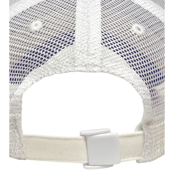 Classic Contrast Stitch Chino Constructed Cap with Mesh Back