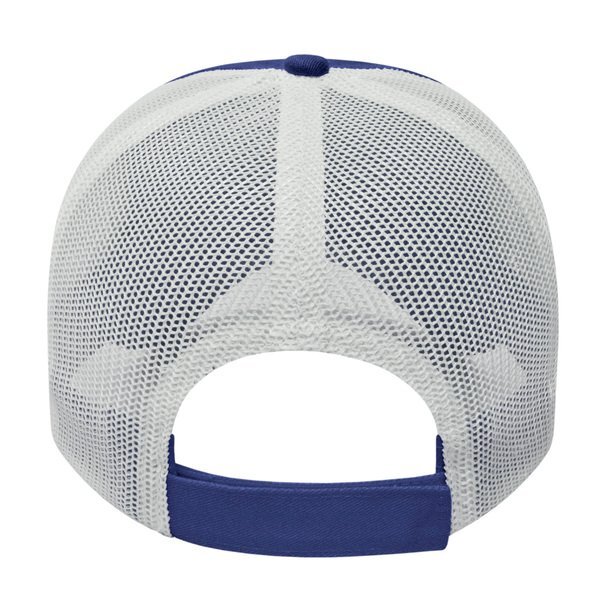 Two Tone Washed Chino Unconstructed Cap with Ultra Soft Mesh Back