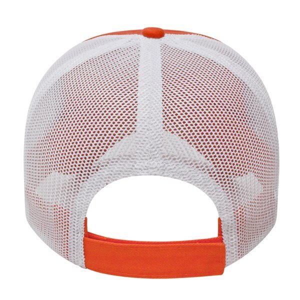 Two Tone Washed Chino Unconstructed Cap with Ultra Soft Mesh Back