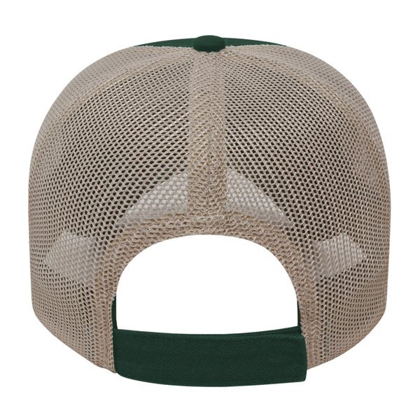 Two Tone Washed Chino Unconstructed Cap with Ultra Soft Mesh Back