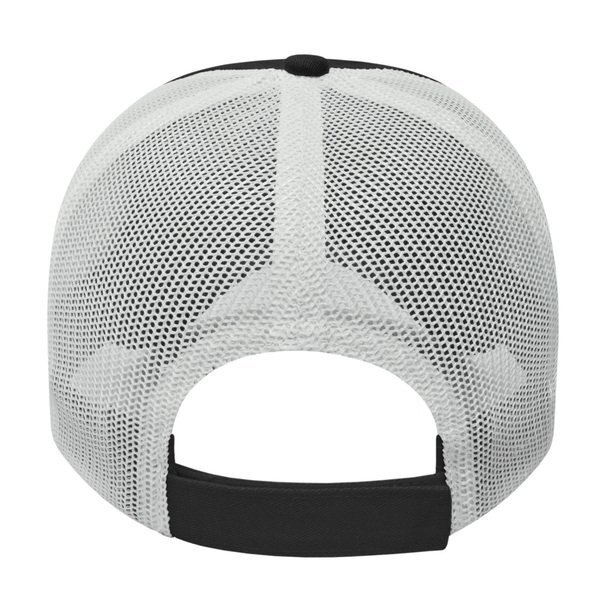 Two Tone Washed Chino Unconstructed Cap with Ultra Soft Mesh Back