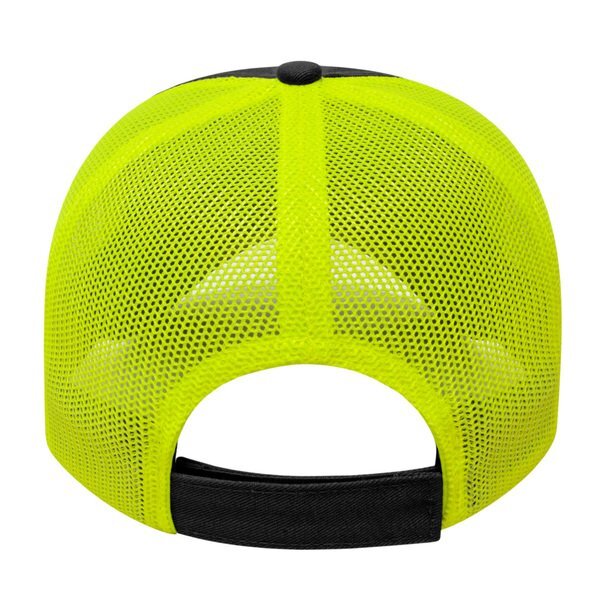 Two Tone Washed Chino Unconstructed Cap with Ultra Soft Mesh Back