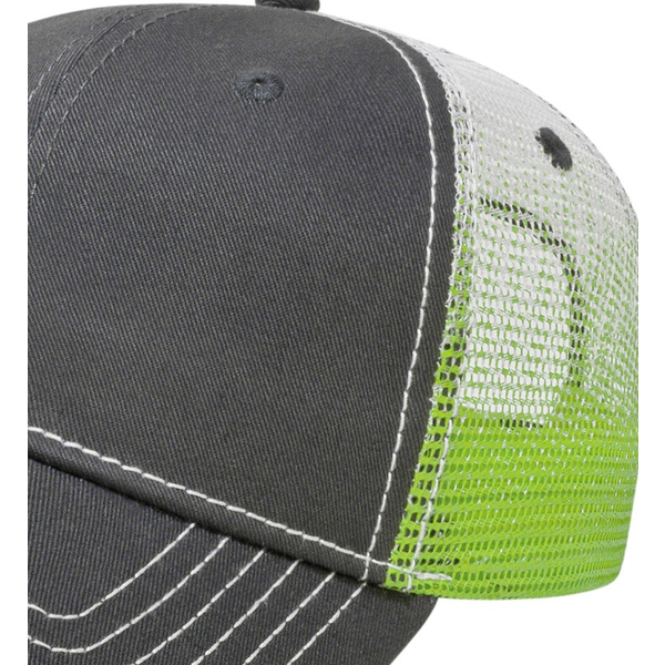 Gradient Chino Constructed Cap with Mesh Back