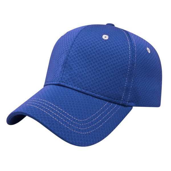 Soft Textured Polyester Mesh Constructed Performance Cap