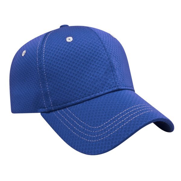 Soft Textured Polyester Mesh Constructed Performance Cap