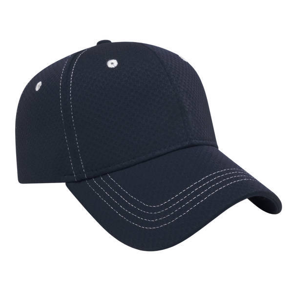 Soft Textured Polyester Mesh Constructed Performance Cap