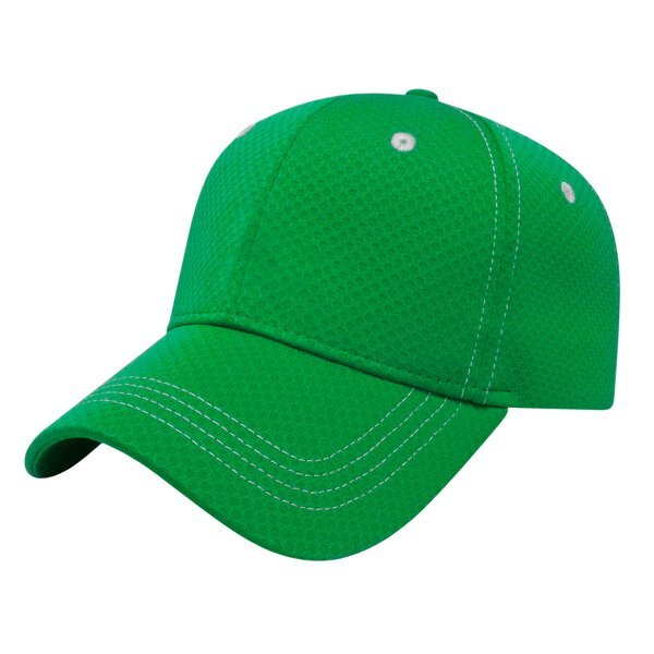 Soft Textured Polyester Mesh Constructed Performance Cap