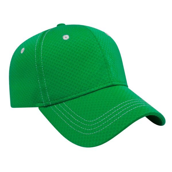 Soft Textured Polyester Mesh Constructed Performance Cap