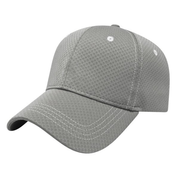 Soft Textured Polyester Mesh Constructed Performance Cap