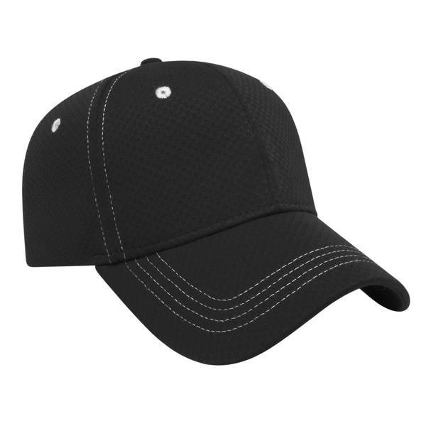 Soft Textured Polyester Mesh Constructed Performance Cap