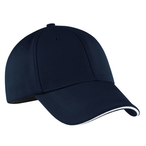 NIKE® Golf Dri-FIT Mesh Swoosh Flex Constructed Fitted Sandwich Cap