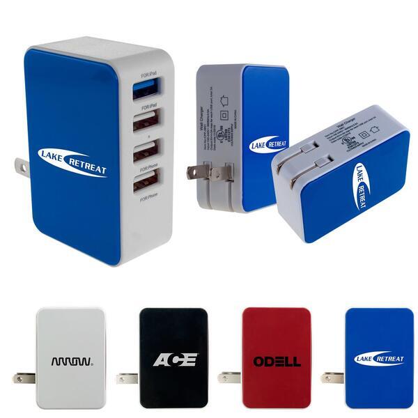 Folding 4 Port Wall Charger