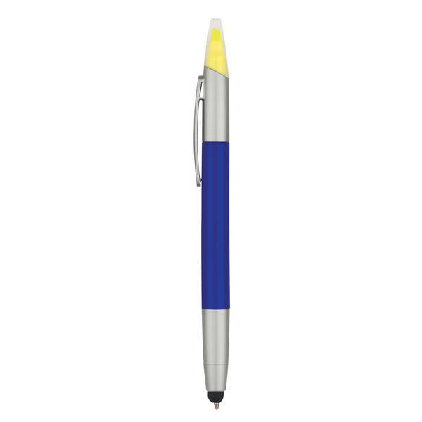 Three-in-One Retractable Pen, Highlighter & Stylus