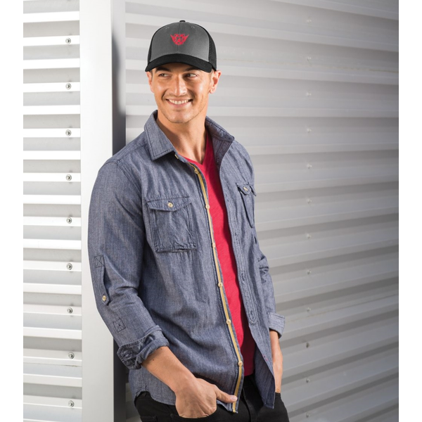 New Era® Cotton Front Constructed Cap with Mesh Back