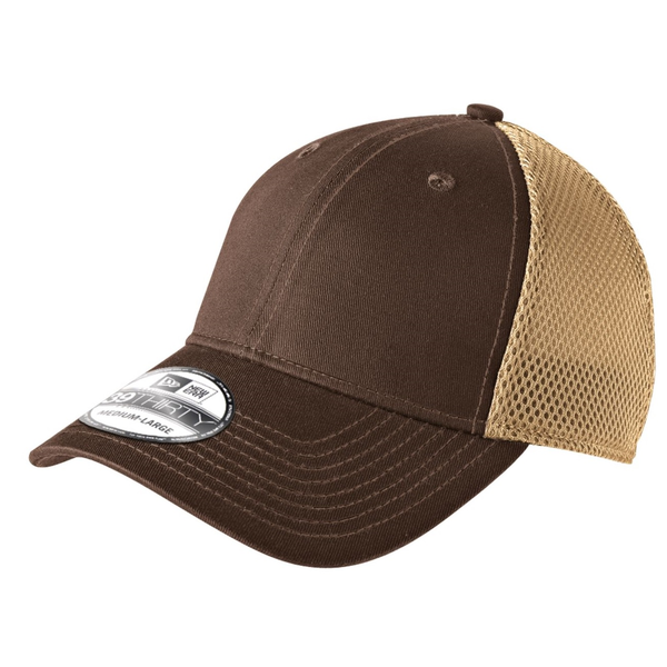 New Era® Cotton Front Constructed Fitted Cap with Mesh Back