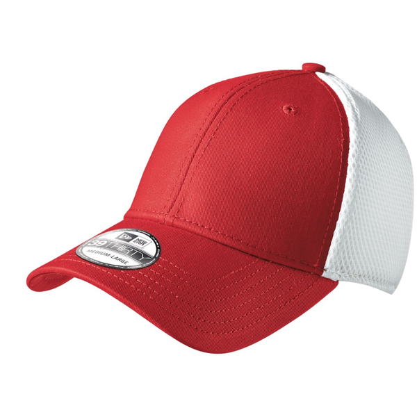 New Era® Cotton Front Constructed Fitted Cap with Mesh Back