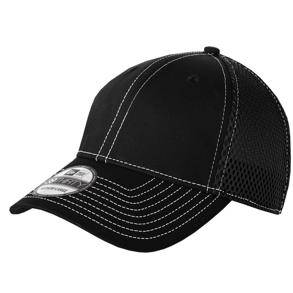 New Era® Contrast Stitch Constructed Fitted Cap with Mesh Back