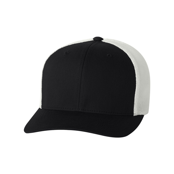 Flexfit® Trucker Constructed Fitted Cap with Mesh Back