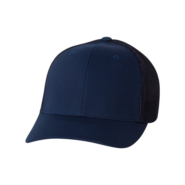 Flexfit® Trucker Constructed Fitted Cap with Mesh Back