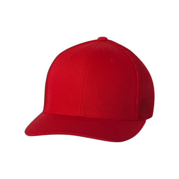 Flexfit® Trucker Constructed Fitted Cap with Mesh Back
