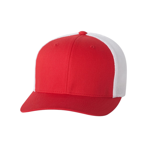 Flexfit® Trucker Constructed Fitted Cap with Mesh Back