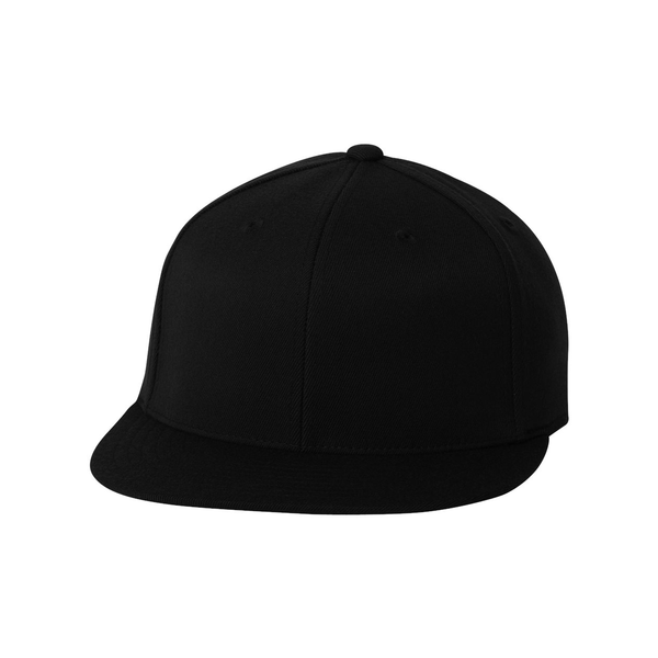 Flexfit® Wool Blend Constructed Fitted Flat Bill Cap