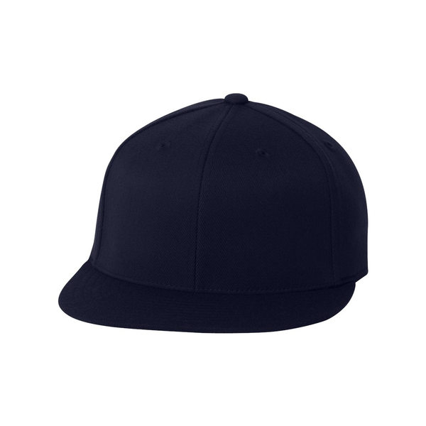 Flexfit® Wool Blend Constructed Fitted Flat Bill Cap