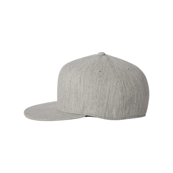 Flexfit® Wool Blend Constructed Fitted Flat Bill Cap