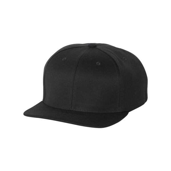 Flexfit® Wool Blend Flat Bill Snapback Constructed Cap
