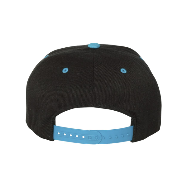 Flexfit® Wool Blend Flat Bill Snapback Constructed Cap