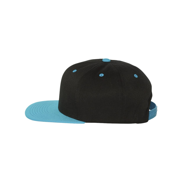 Flexfit® Wool Blend Flat Bill Snapback Constructed Cap