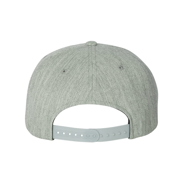 Flexfit® Wool Blend Flat Bill Snapback Constructed Cap