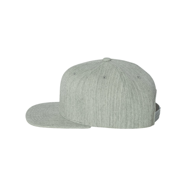 Flexfit® Wool Blend Flat Bill Snapback Constructed Cap