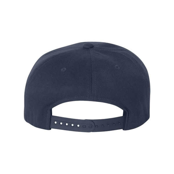 Flexfit® Wool Blend Flat Bill Snapback Constructed Cap