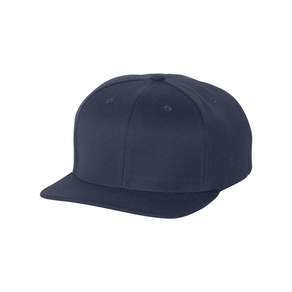Flexfit® Wool Blend Flat Bill Snapback Constructed Cap