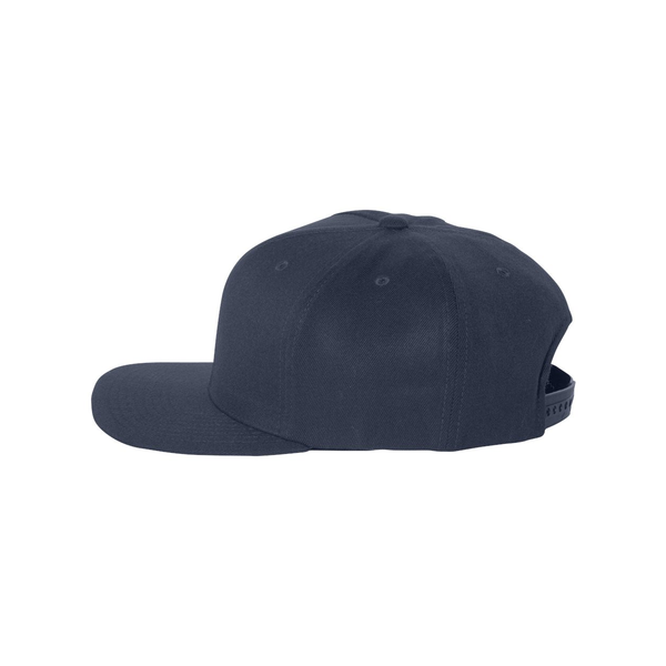 Flexfit® Wool Blend Flat Bill Snapback Constructed Cap