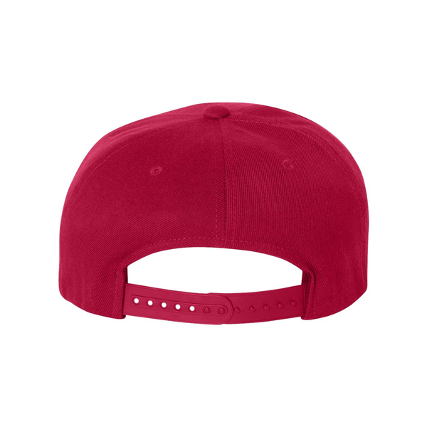Flexfit® Wool Blend Flat Bill Snapback Constructed Cap