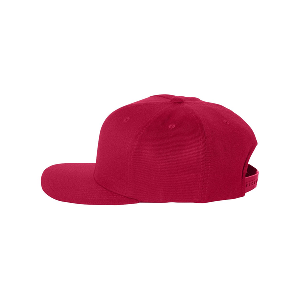 Flexfit® Wool Blend Flat Bill Snapback Constructed Cap