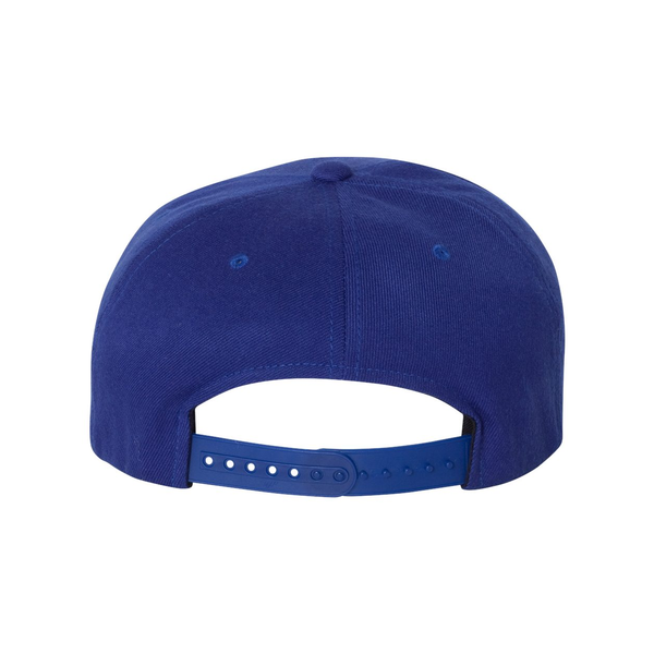 Flexfit® Wool Blend Flat Bill Snapback Constructed Cap