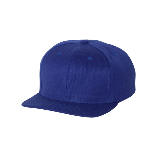 Flexfit® Wool Blend Flat Bill Snapback Constructed Cap