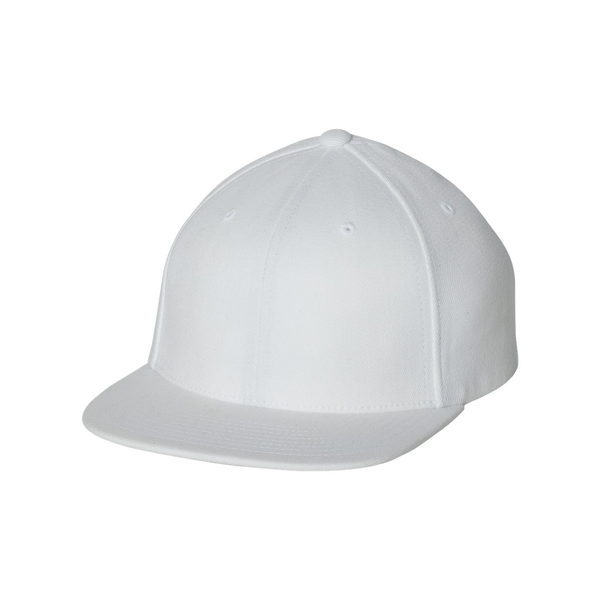Flexfit® Wool Blend Flat Bill Snapback Constructed Cap